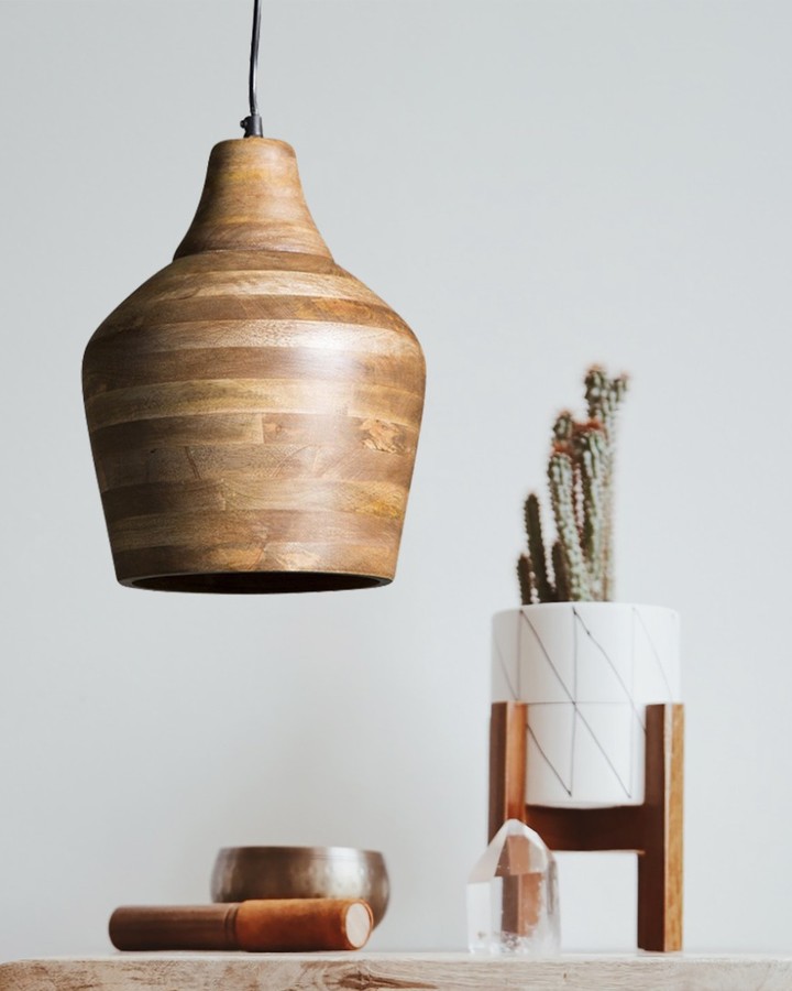 Bistro Wooden Pendant Light