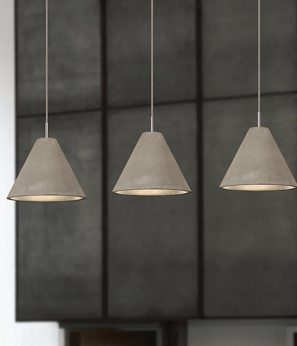 Cone Concrete Pendant - Large