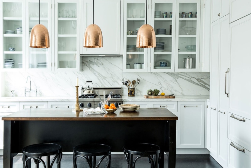 Dolce Beaten Brass Pendant Light