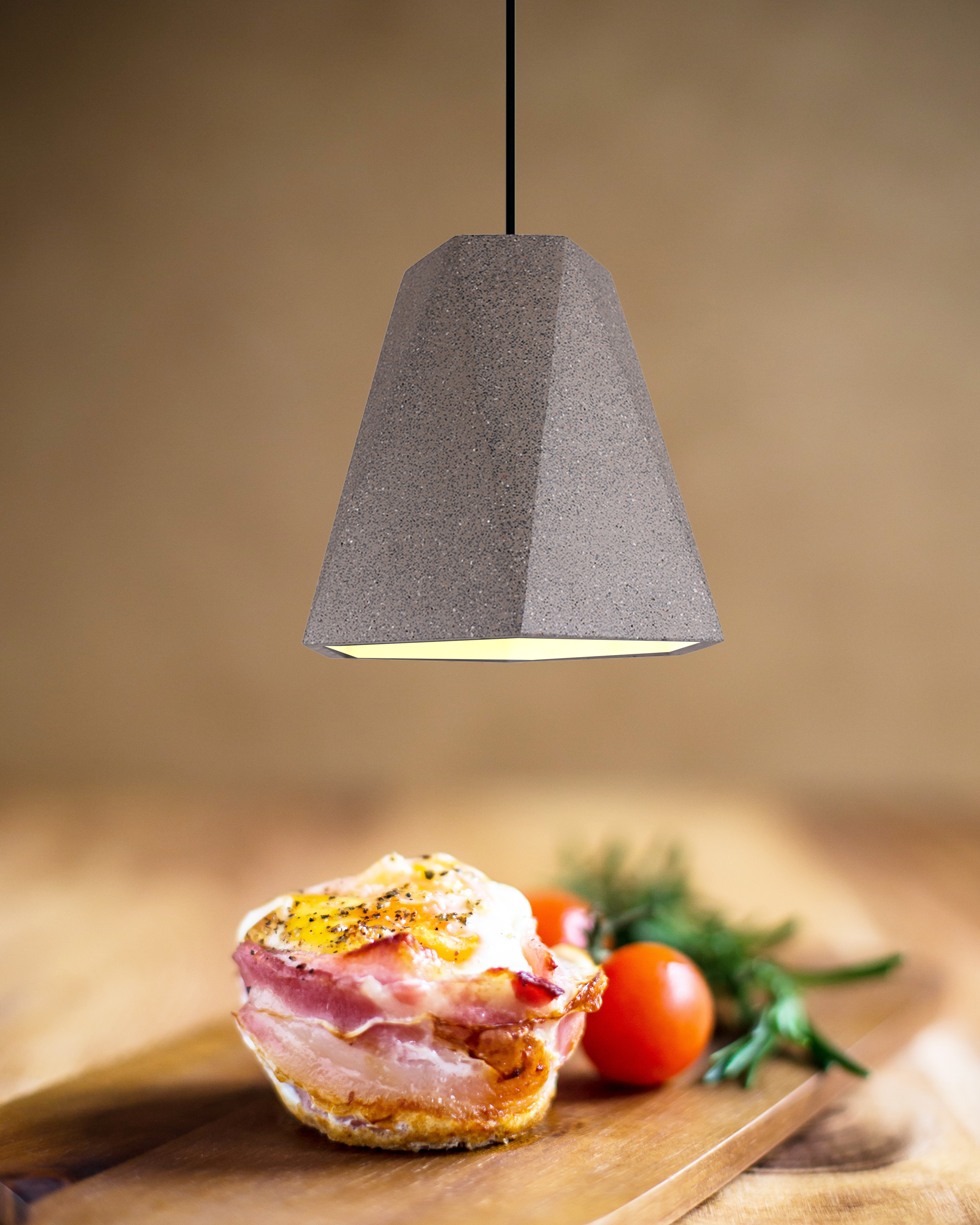 Polygon Cement Pendant Light